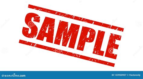 Sample Stamp On White Background Royalty Free Stock Image