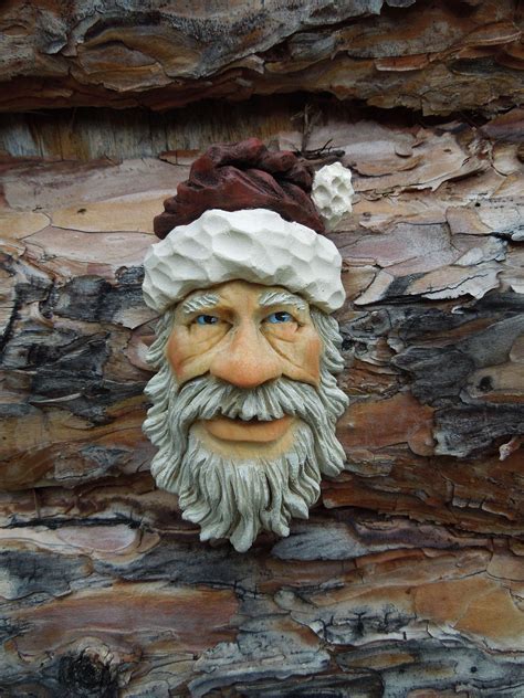 Santa Claus Carved By Scott Longpre Woodcravingsantaornaments Santa