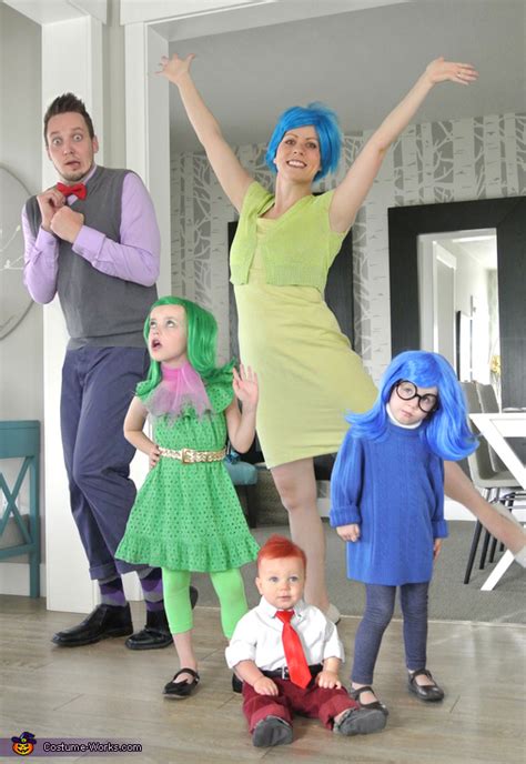 Looking for an inside out costume? Awesome Inside Out Family Costume