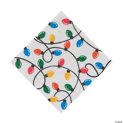 Holiday Lights Luncheon Napkins 16 Pc