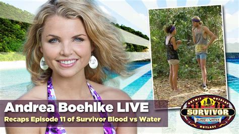 Andrea Boehlke Live Interview To Recap Survivor Blood Vs Water Episode Youtube