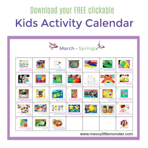 Anna Brandt 49 Amazing Monthly Activity Calendar For Kids Hacks