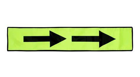 Reversible Directional Arrow Sign High Visibility Yellow