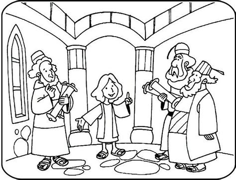Jesus Goes To The Temple Coloring Page Sunday School Coloring Pages