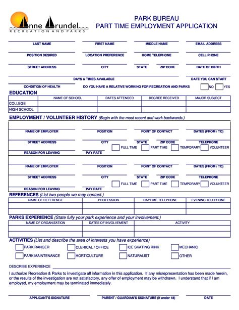 50 free employment job application form templates [printable] ᐅ templatelab