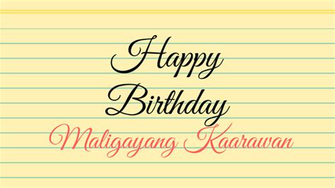 How To Say Happy Birthday In Tagalog Filipiknow