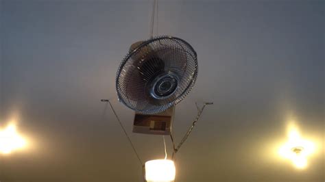 Keep your workspace warm and welcoming throughout the winter with the optimus portable electric ceiling mounted quartz heater. Redneck Garage Ceiling Fan - YouTube
