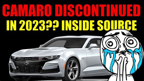 Camaro Being Discontinued In 2023 Gm Inside Source Youtube