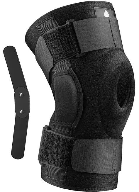 Neenca Hinged Knee Brace Adjustable Compression Knee Support Brace For