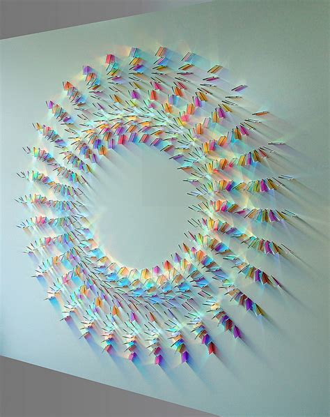 Gorgeous Glass And Light Sculptures Created With Iridescent Dichroic Glass