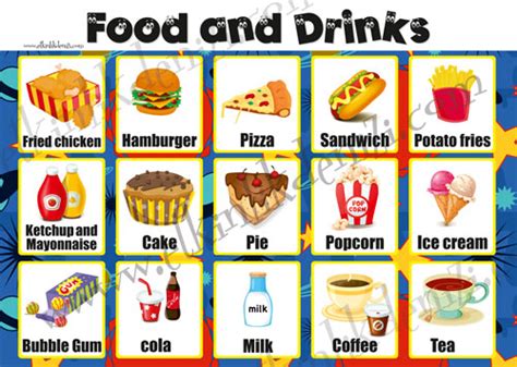 Food And Drinks Poster