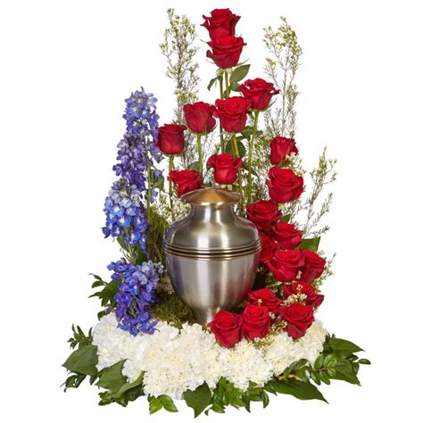 Outdoorsman Urn Arrangement Oasis Floral Products Funeral Flower