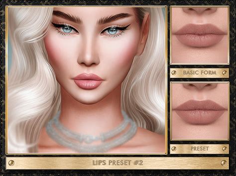 Sims 4 Female Lips Presets 10 32 The Sims Book