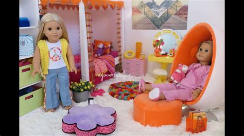 american girl doll julie s bedroom routine doll and outfits youtube