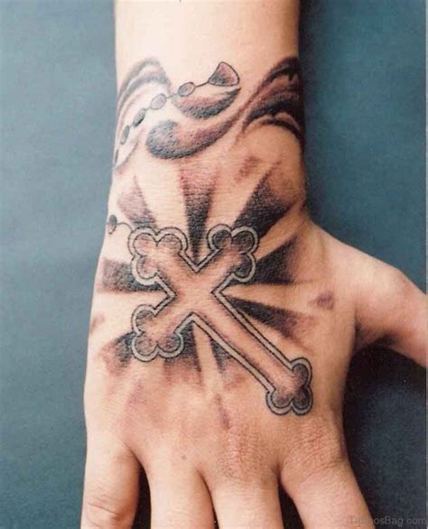 30 Superb Cross Tattoos On Hand