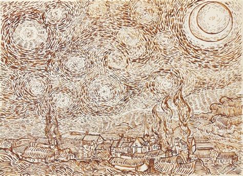 Research Point Vincent Van Gogh Pen And Ink Drawing