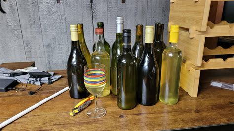 My First Ever Batch Of Wine Bottled 3 Gallons Of Autumn Olive Wine