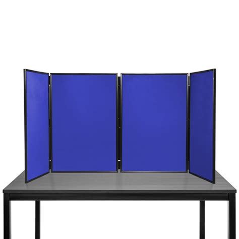 Desktop Display Boards 4 Panel Maxi With Plastic Frame Desktop