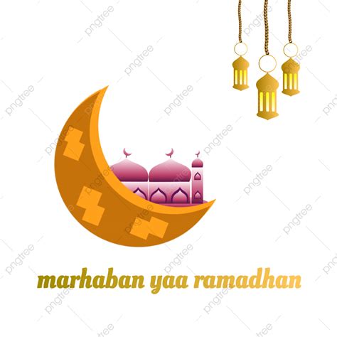 Mosque Ramadhan Islamic Vector Png Images Download Marhaban Yaa