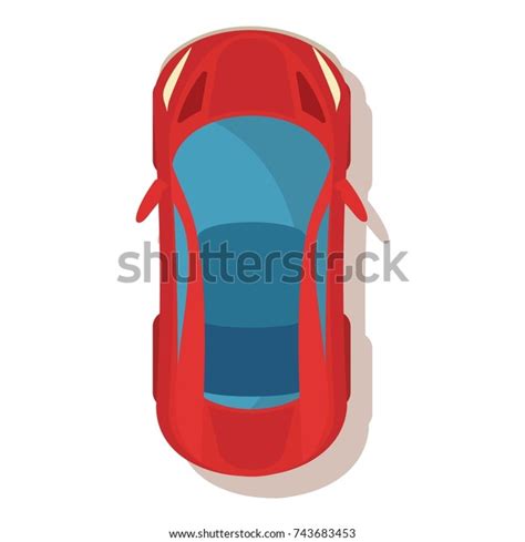 Red Car Icon Cartoon Illustration Red Stock Vector Royalty Free
