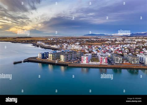 Hafnarfjordur Suburb Of Reykjavik Iceland Stock Photo Alamy