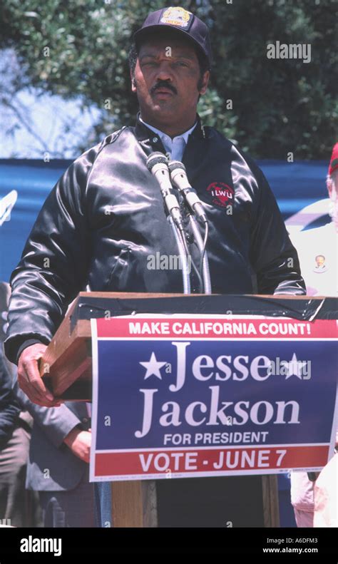 6217 Reverend Jesse Jackson Campaigns For President Of The United