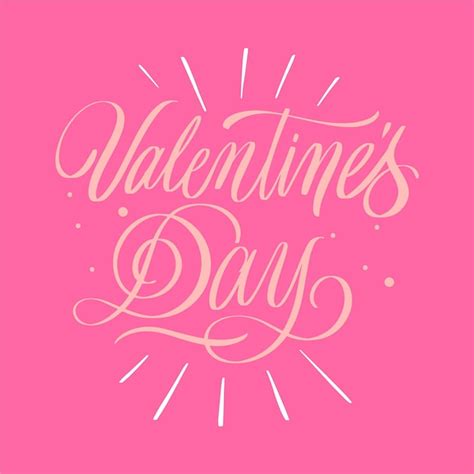 Letras De Feliz Día De San Valentín Vector Gratis