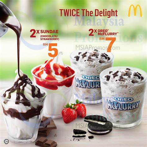 Sometimes living in this malaysian heat, a nice, cooling ice cream is what you may need to get through the day. McDonald's RM5 Double Ice Cream Delights 26 Jun 2015