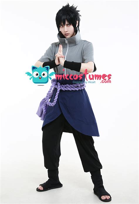 Naruto Sasuke Uchiha Grey Cosplay Costume Ubicaciondepersonascdmxgobmx