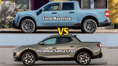 2022 Ford Maverick Vs 2022 Hyundai Santa Cruz Compare Trucks All In