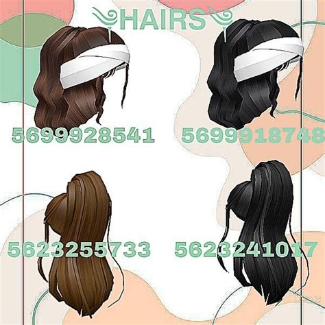 Roblox codes for hair is one of the marvelous roblox hacks, these hacks give you traps to profit some astounding things. Bloxburg Codes Hair Brown - 100 Popular Roblox Hair Codes Game Specifications / Below are 44 ...