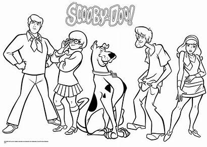 Coloring Scooby Doo Pages Printable Gang Daphne