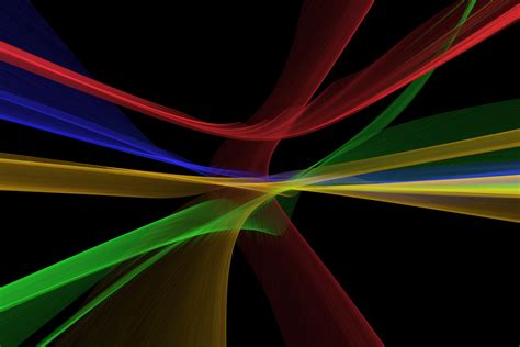 Wallpaper Fractal Lines Multicolored Intersection Hd Widescreen