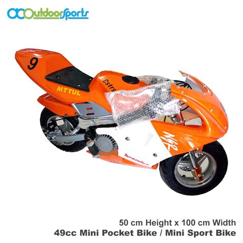 49cc Mini Pocket Bike Mini Sport Bike Orange Dcoutdoorsports