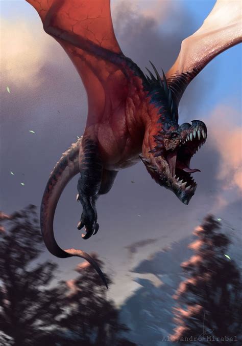 Wyvern By Alejandro Mirabal Fantasy Monster Fantasy Dragon Dragon