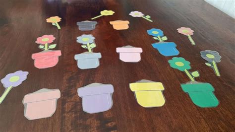 A Spectacular Spring Flower Color Matching Game Preschool Printable