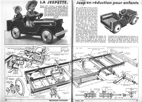 1948 Plans For An Electric Toy Car Pedal Cars Pedal Car Plans Car Plan