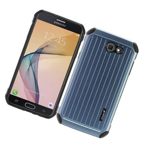 Hybrid Dual Layered Cover Case Blueblack For Samsung Galaxy J7 Perx