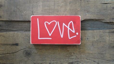 Love Sign Distressed Wood Love Sign Farm By Crookedcoopfarm