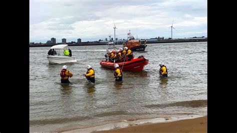 Dad And Son Lifeboat Crew In Fathers Day Call Out For Rnli New Brighton Rnli