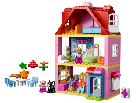 Es m�sste fast vollst�ndig sein, es ist alles dabei, was auf den bildern zu sehen ist.wir bieten auch noch ein lego duplo schloss an sowie spielzeugkisten zum. LEGO® Duplo - Familienhaus 10505 (2013) | LEGO ...