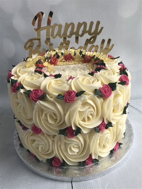 Buttercream Birthday Cakes By Tracey Mann