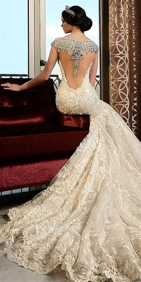 Gold Wedding Gowns For Bride Who Wants To Shine Jeweled Wedding Dress