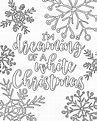Free Printable White Christmas Adult Coloring Pages - Our Handcrafted Life