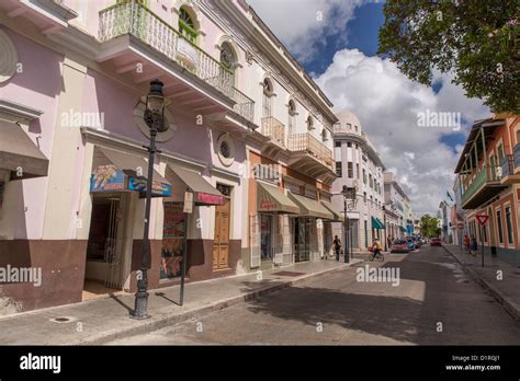 Ponce Puerto Rico Street Scene Stock Photo Alamy