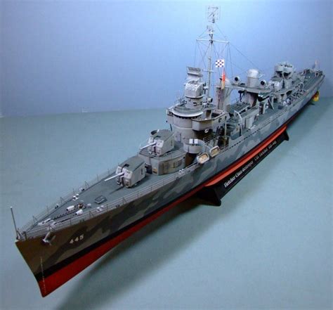 1144 Uss Fletcher Revell Kit With Many Extras Ready For Inspection