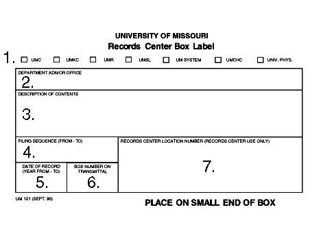 Print presentations, programs, catalogs and more with ease. Records Center User Guide - Step 4: Label Each Box | Records Management | Finance | University ...