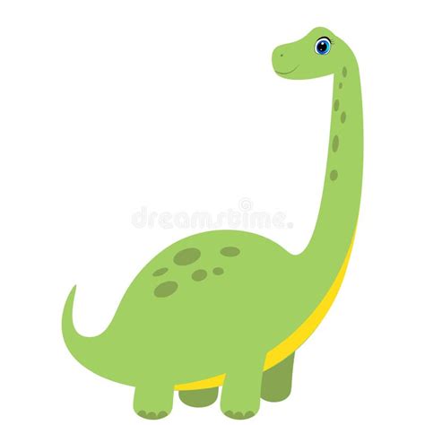 Ilustración De Dinosaurio Lindo Vector De Dibujos Animados Para