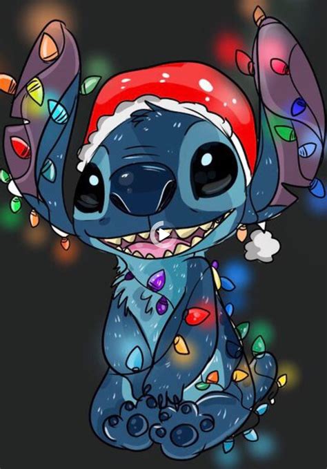 Christmas Stitch By Mak8906 On Deviantart In 2021 Stitch Drawing