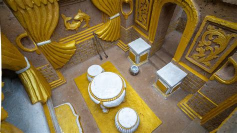 The Most Beautiful Underground Gold Castle Villa House Build By Ancient